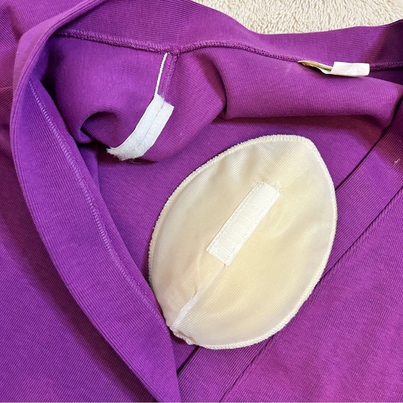 L.L. Bean | Purple Button Down Cotton Cardigan w/Removable Shoulder pads Size M - Picture 15 of 15